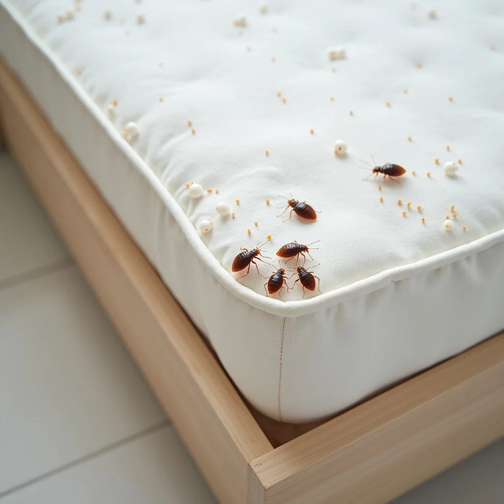 Bed bug treatment tools and inspection kit prepared by technician