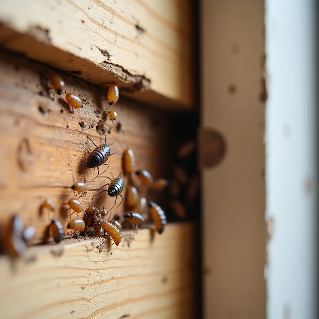 Pre-construction termite treatment being applied on building site