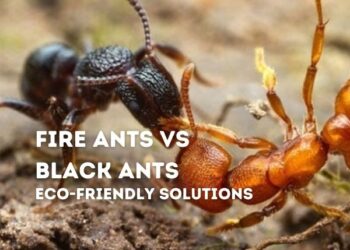 fire ants and lack ants fighting