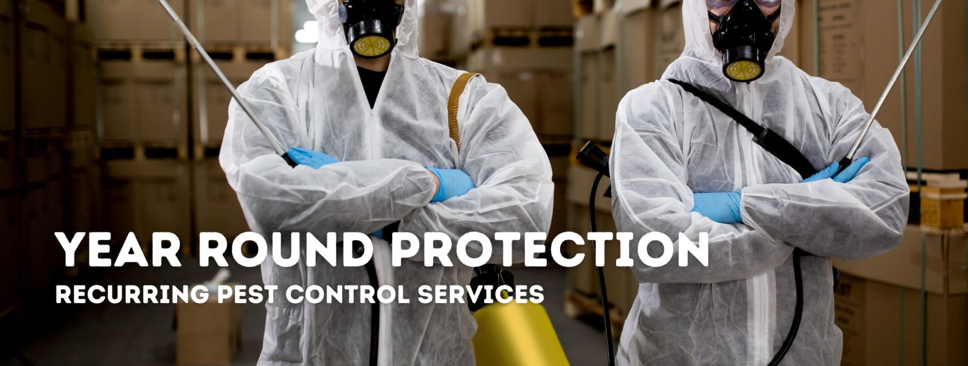 pest control professionals standing for pest control services